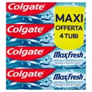Colgate dentifricio Max Fresh Cristalli Rinfrescanti 4x75 ml